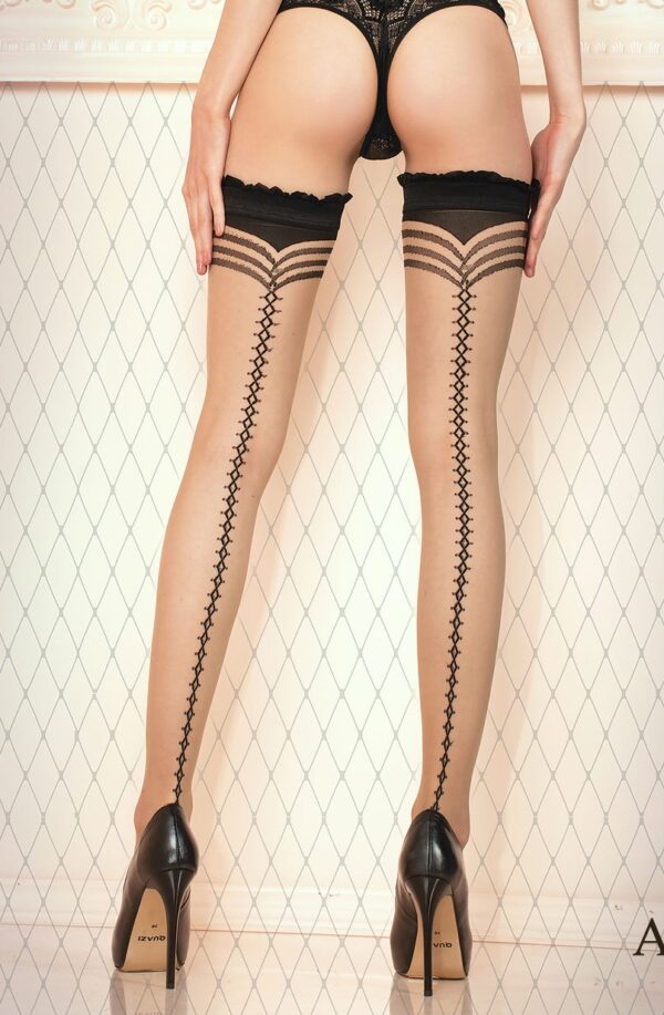 Ballerina 430 Hold Ups Nero (Black) / Skin