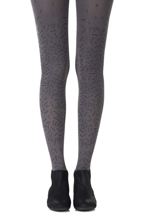 Zohara "Party Starter" Grey Tights